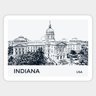 Indiana State USA Sticker